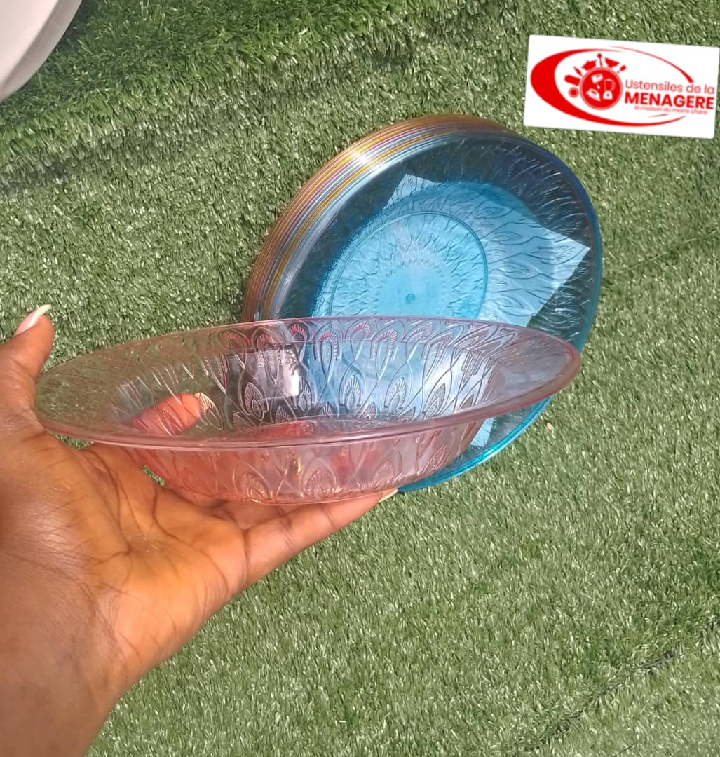 Douzaine de plats plastique 