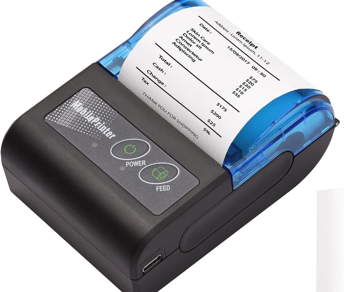 Mini-imprimante Bluetooth thermique de tickets de reçus