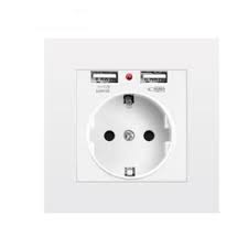 Prise électrique avec 2 ports USB