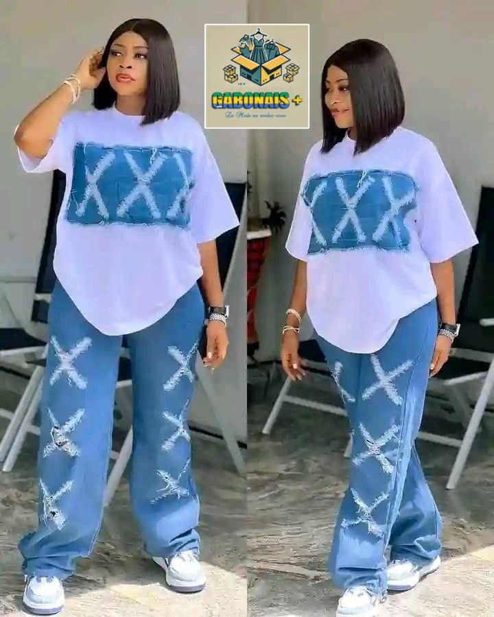 Ensemble pantalon en jeans 