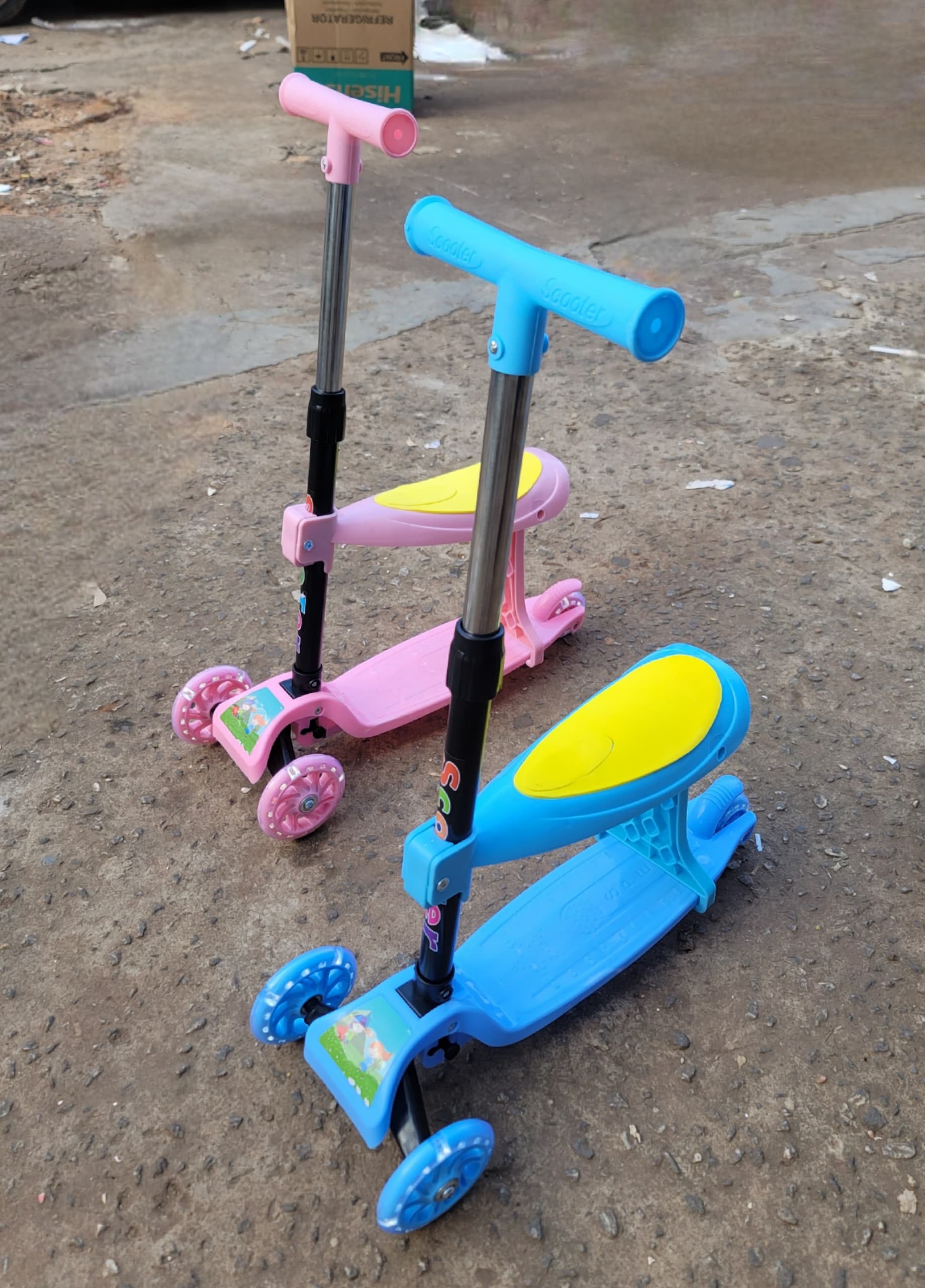 Trottinette avec chaise