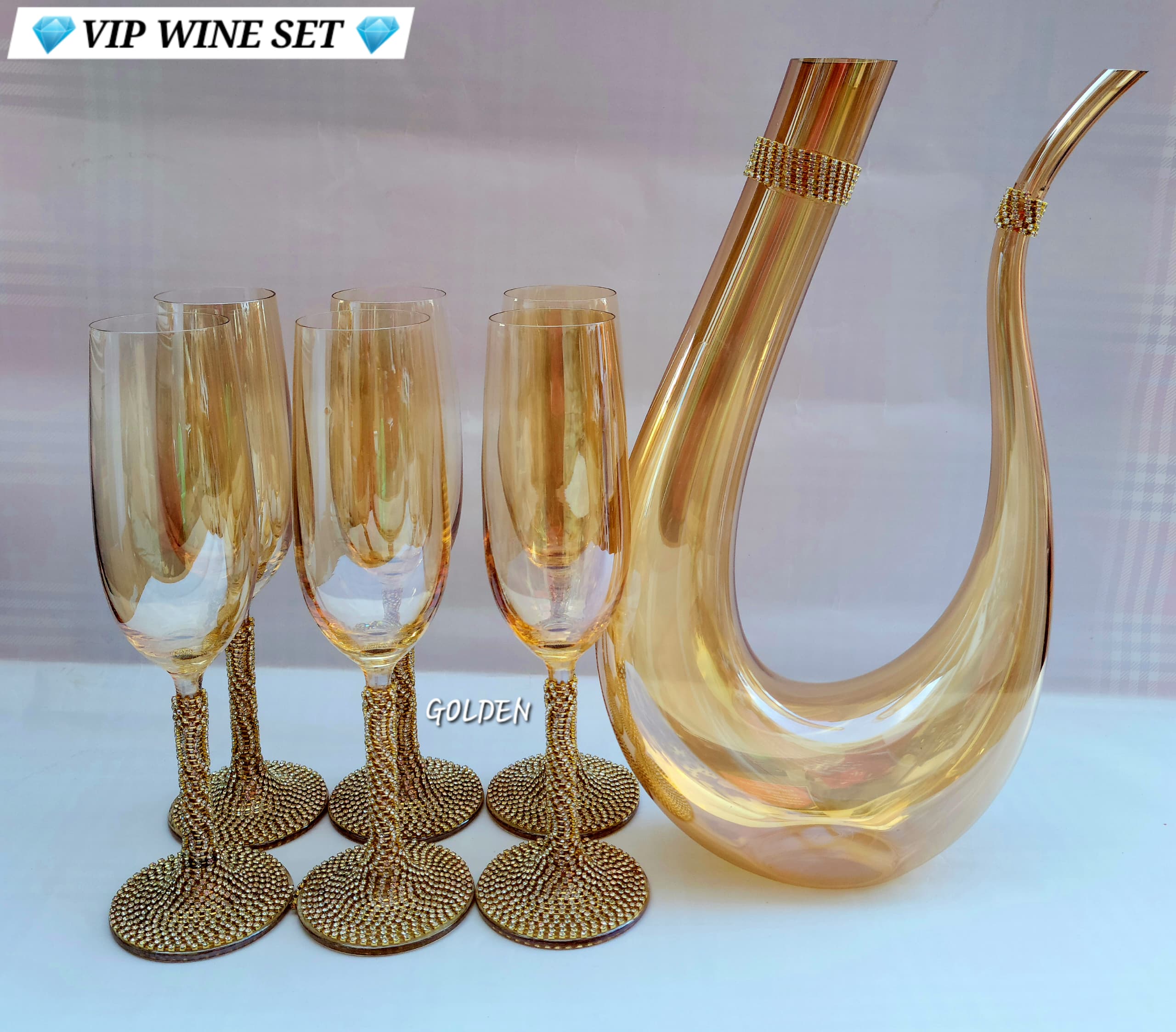 Carafe ibérique et verres 