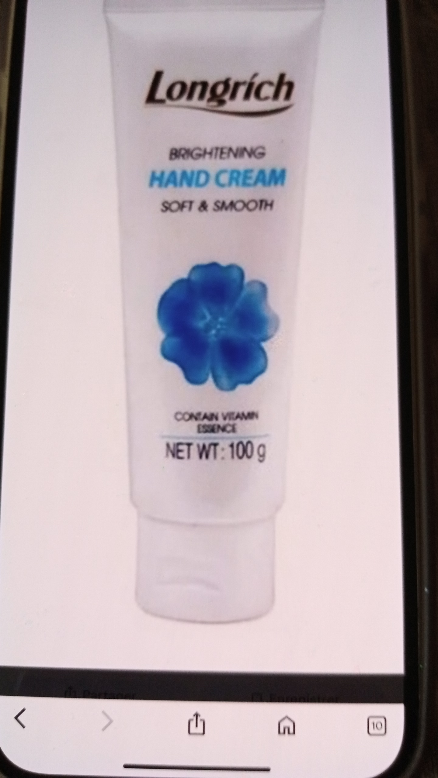 Hand cream LONGRICH 