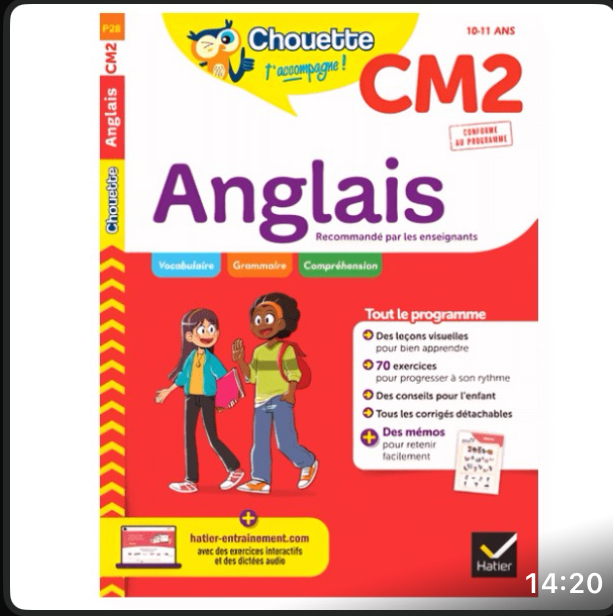 Livre d’anglais CM2