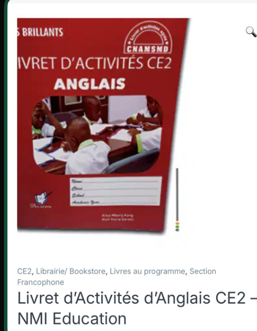 Livret d’Activités d’Anglais CE2 – NMI Education