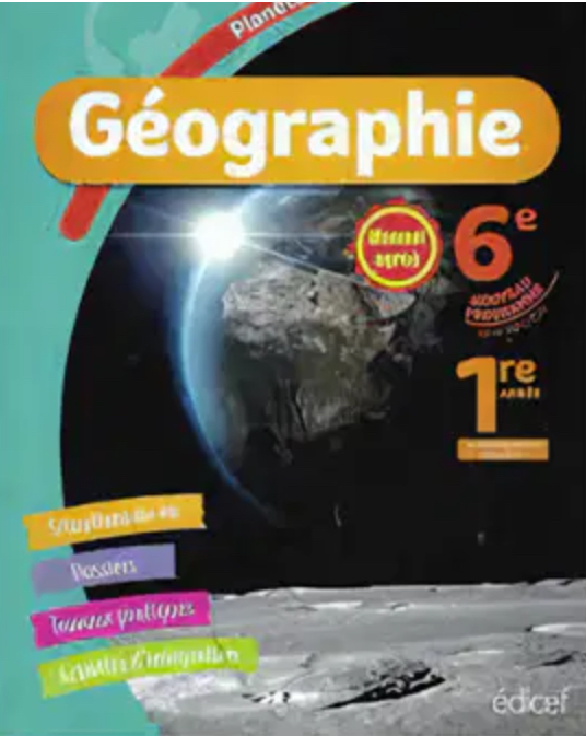 Le livre de Géographie planète - Cameroun - 6ème - EDICEF-