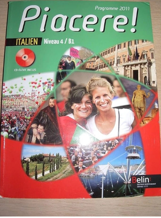  Livre d’Italien – Piacere! Niveau 4/B1 – Tles – Edition Berlin