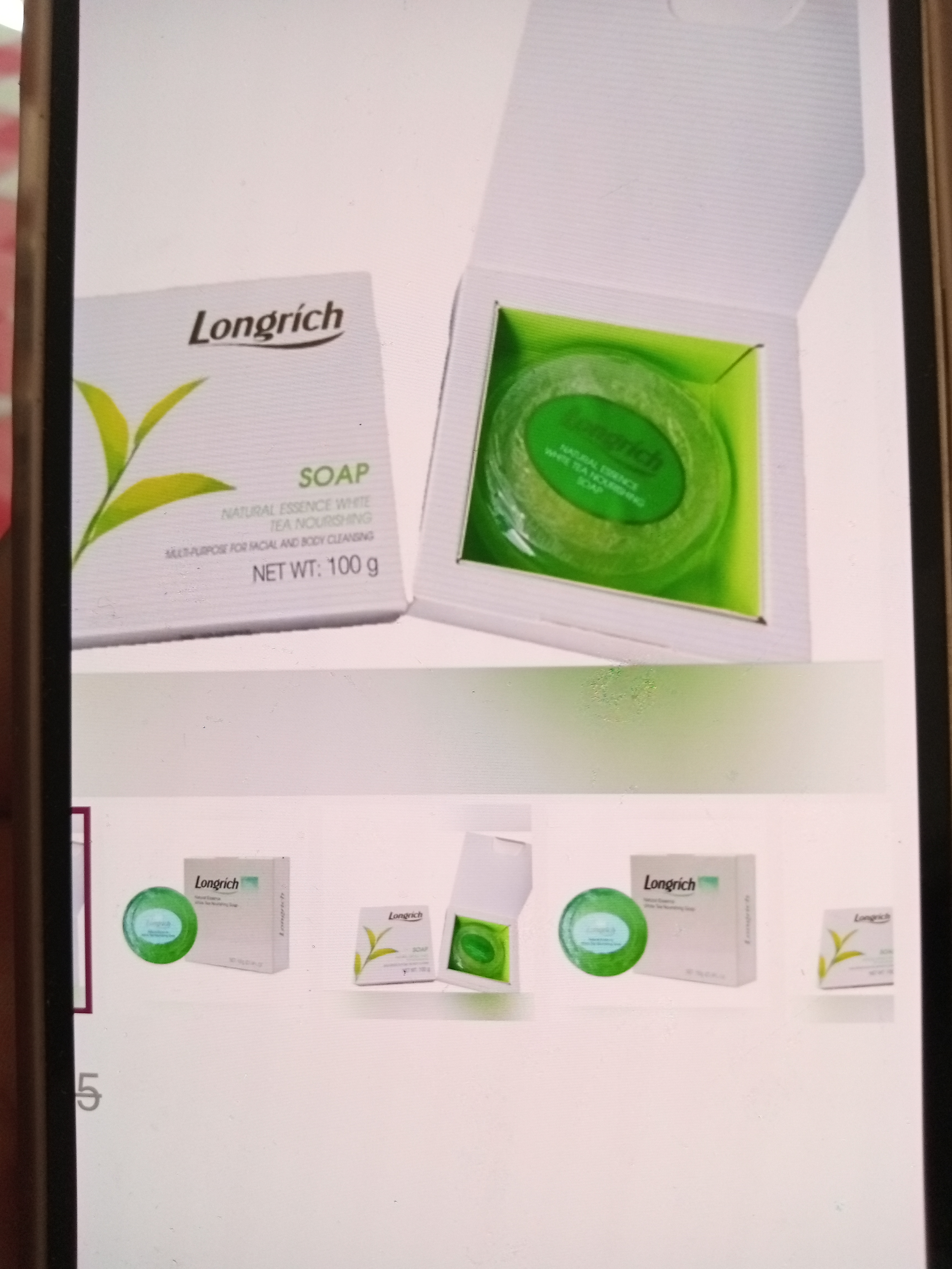 Savon au thé blanc de LONGRICH 