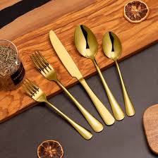 Cuilleres et fourchettes en OR (pack de 50)